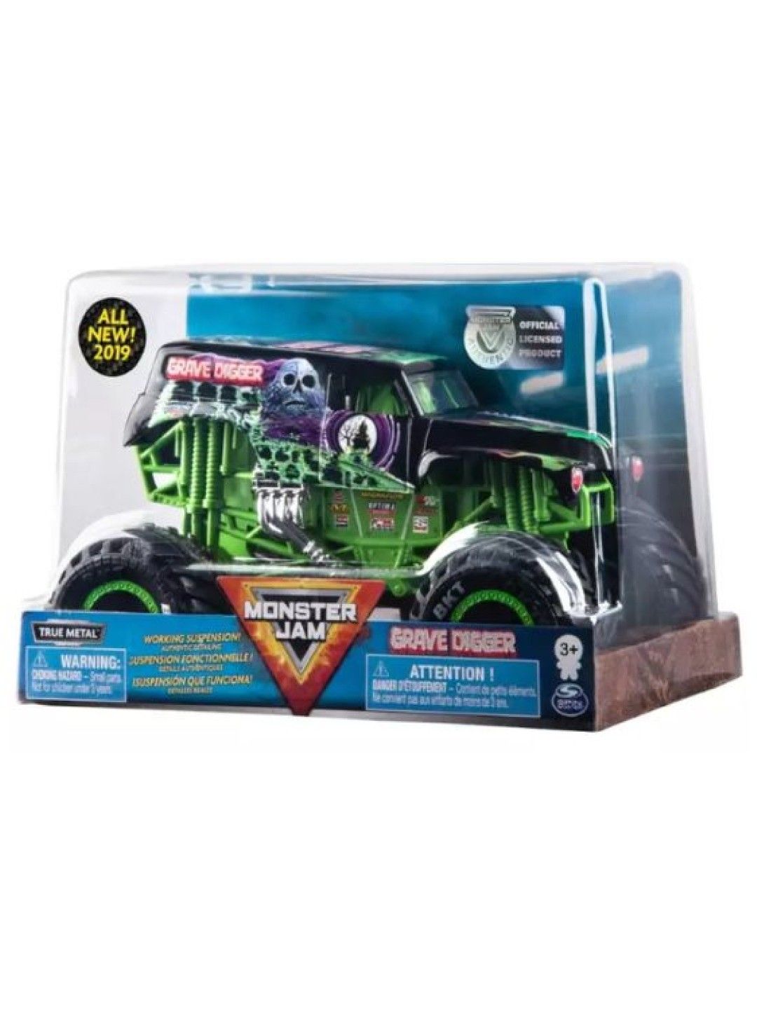 Monster Jam Official Grave Digger Monster Truck 1:24 (No Color- Image 3)