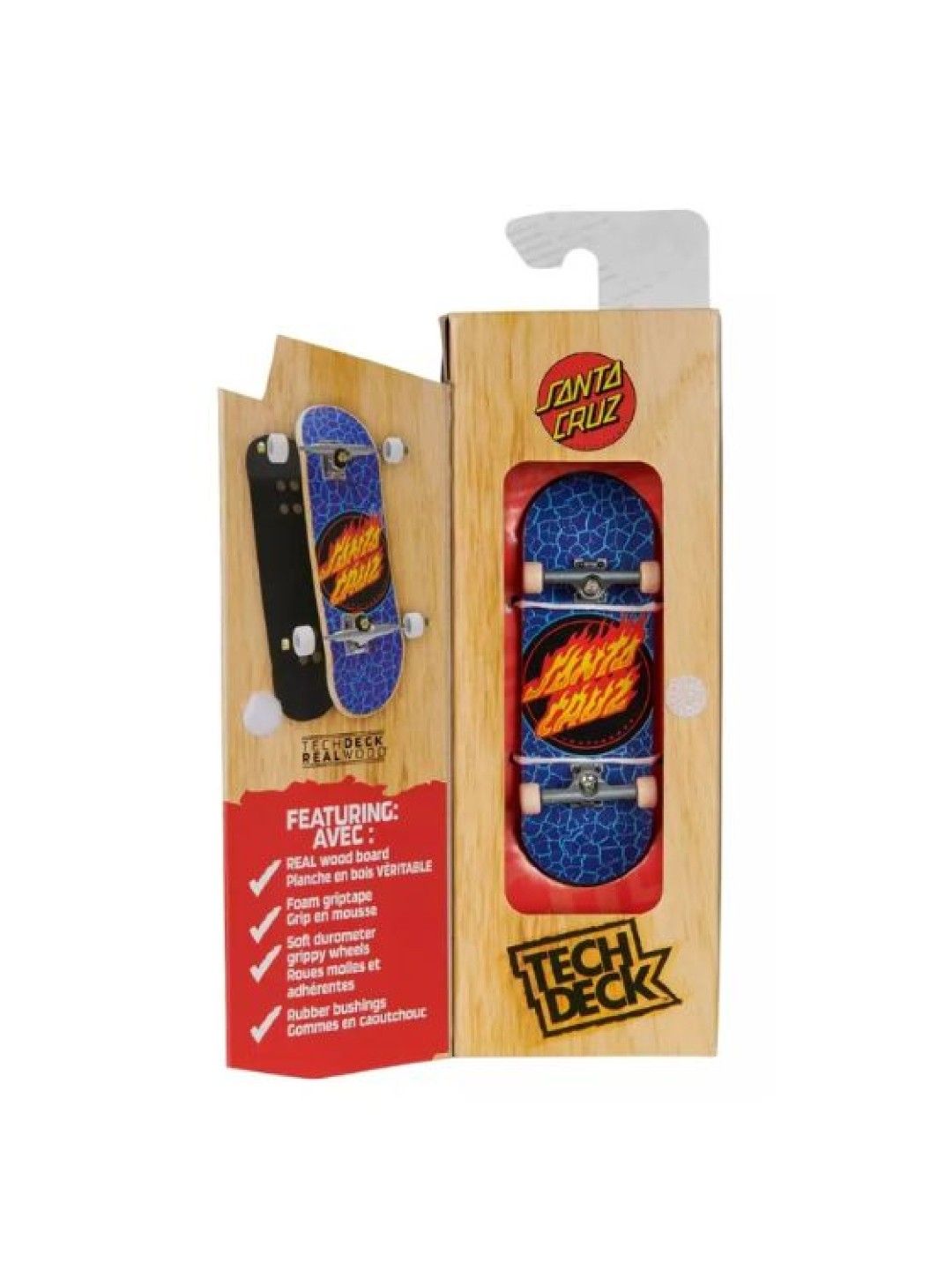 Tech Deck Performance Wood Board - Santa Cruz (No Color- Image 3)