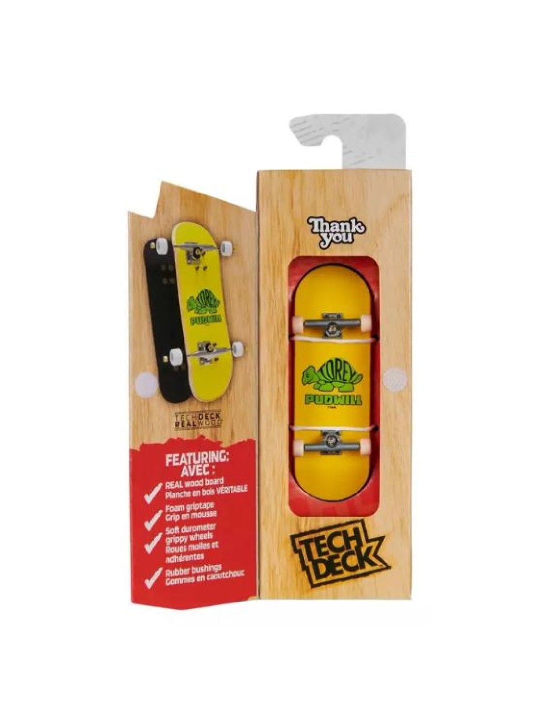 Tech Deck Performance Wood Board - Thank You Pudwill (No Color- Image 3)