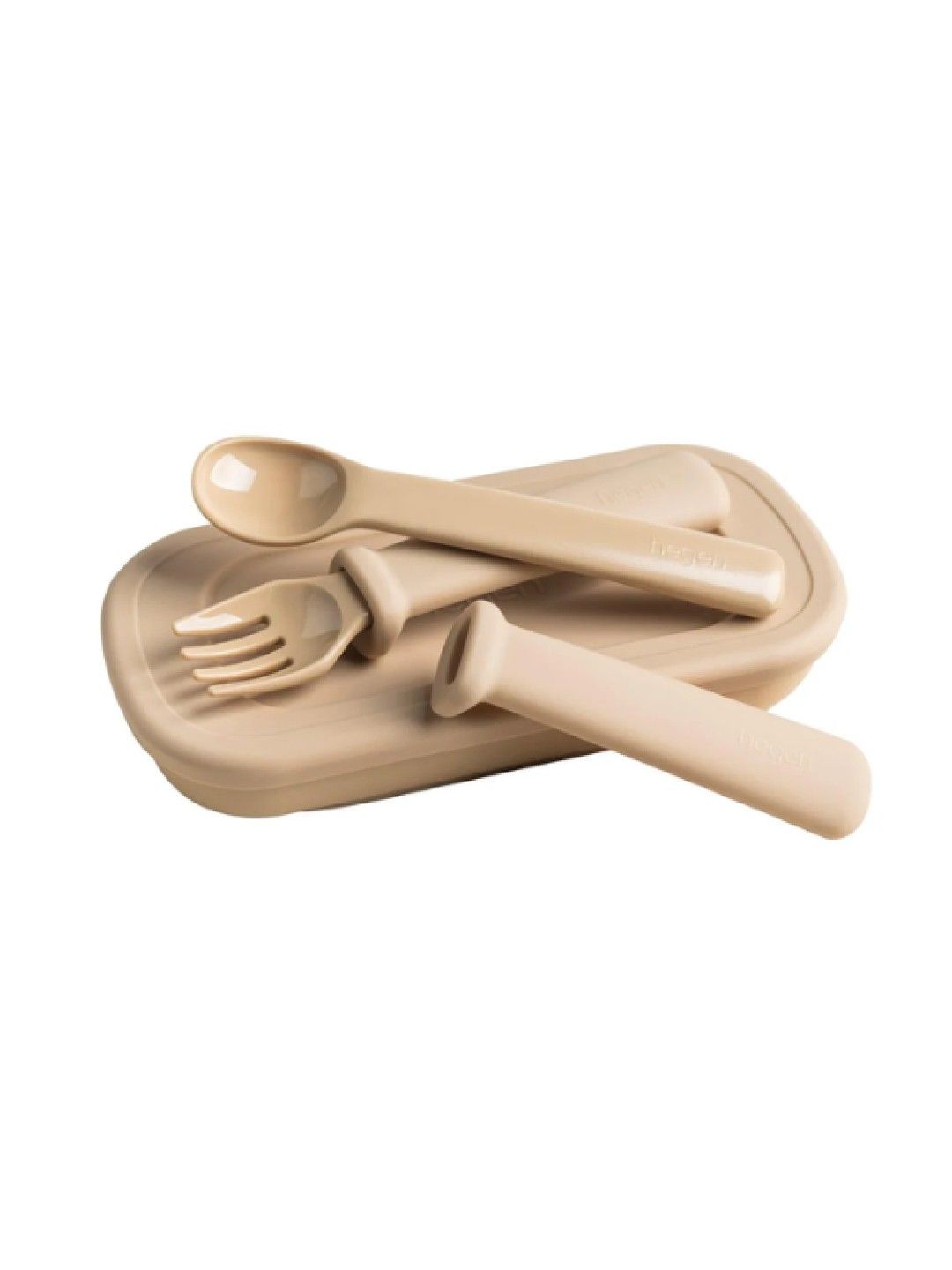 Hegen Mealtime Starter Kit with Foldable Placemat - Taupe (No Color- Image 3)