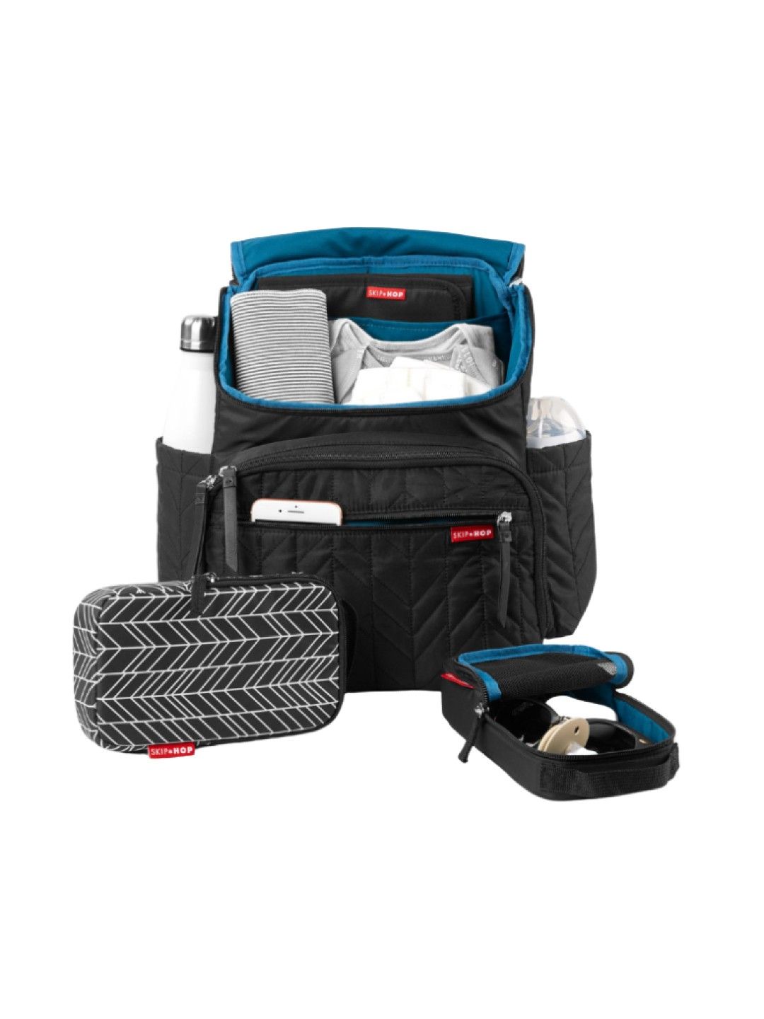 Skip Hop Forma Diaper Backpack (Jet Black- Image 3)
