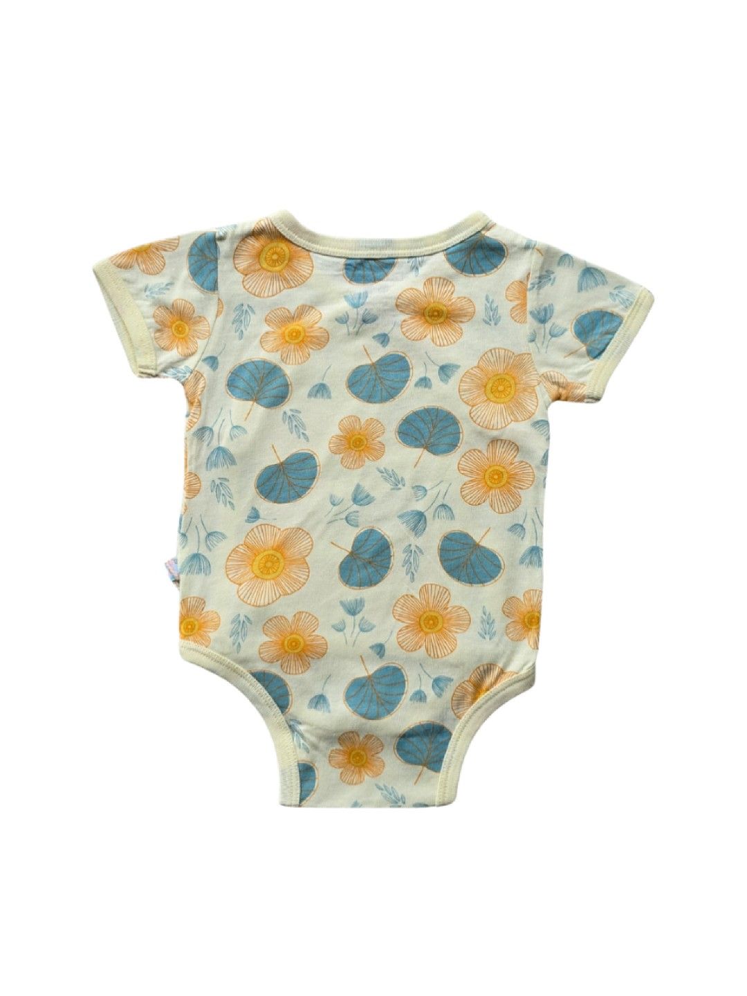 Babysoy Spring Blossom Kimono Onesie (No Color- Image 2)