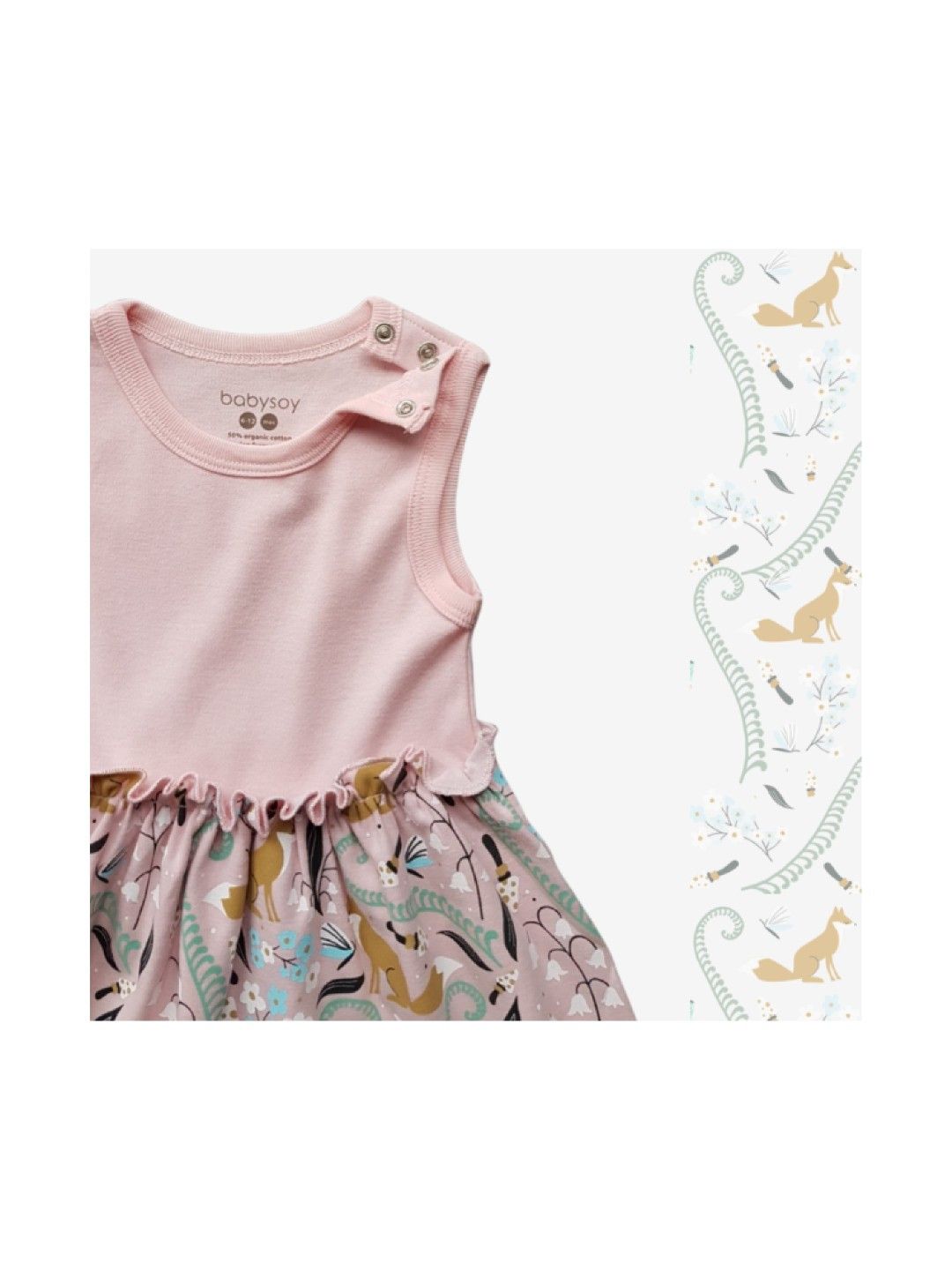 Babysoy Fox Twirl Dress (No Color- Image 3)