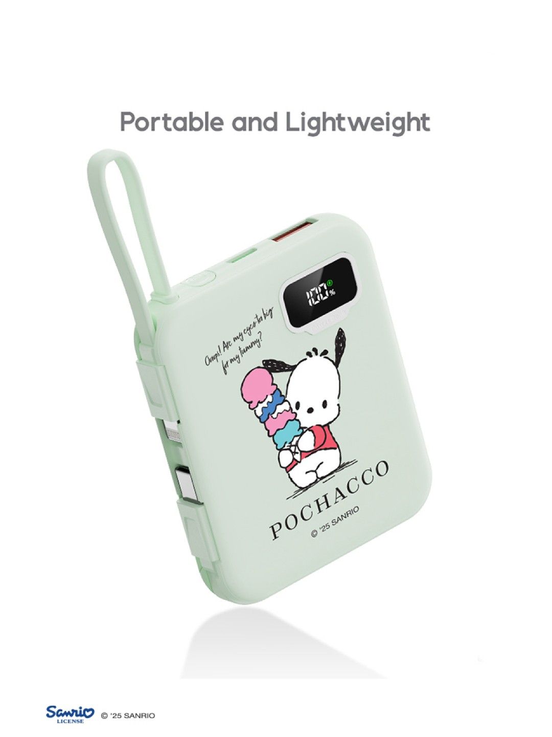 Cherry Sanrio Characters Pochacco Powerbank 5000mAh (No Color- Image 4)
