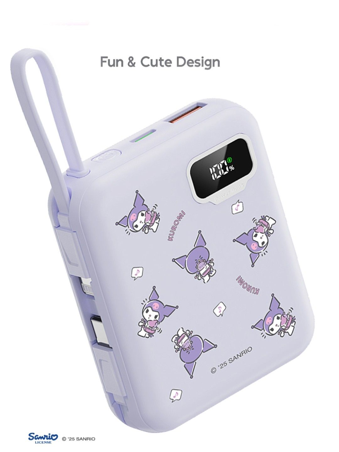 Cherry Sanrio Characters Kuromi Powerbank 10000mAh (No Color- Image 3)
