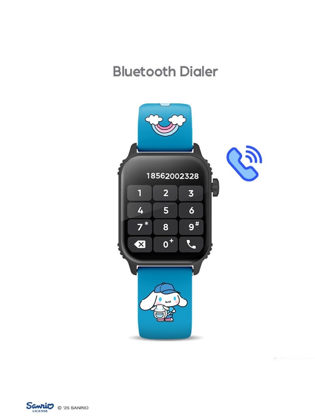 Cherry Sanrio Characters Cinnamoroll Smartwatch (No Color- Image 3)
