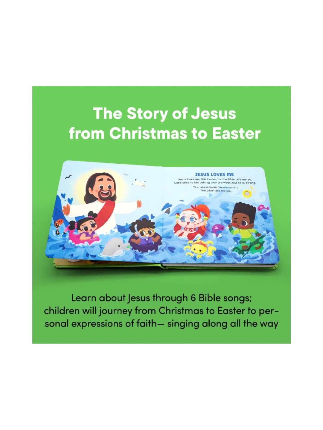 Hello 2 Kids Jesus Loves Me Sound Book (No Color- Image 3)