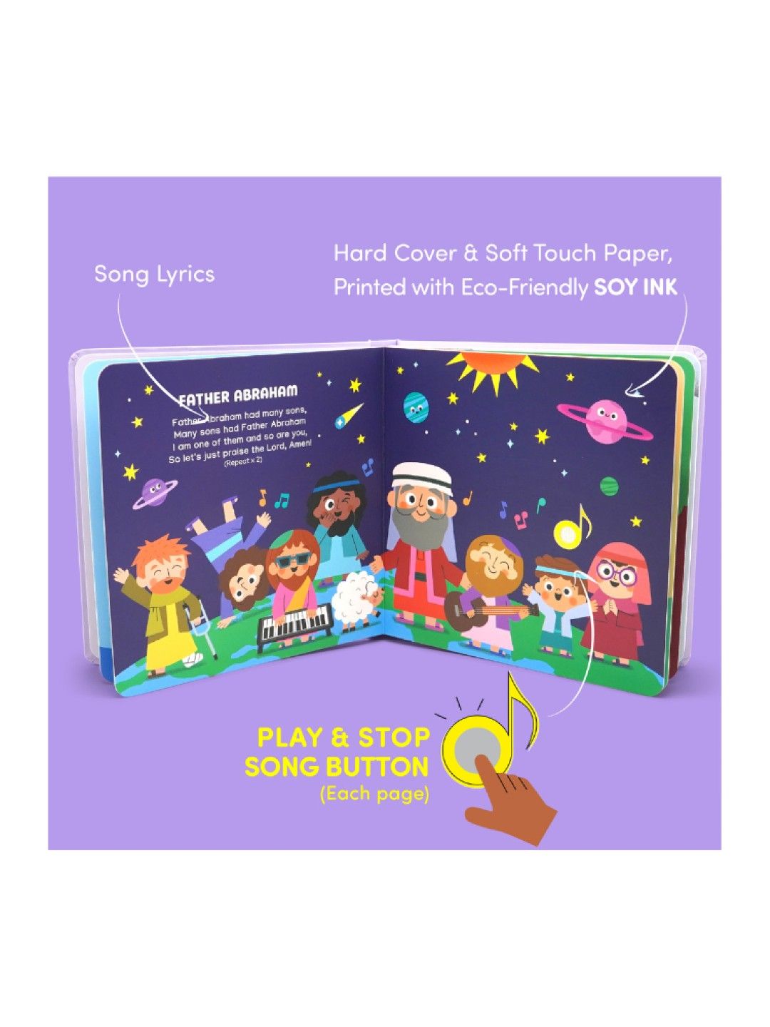 Hello 2 Kids Bible Stories Sound Book (No Color- Image 3)