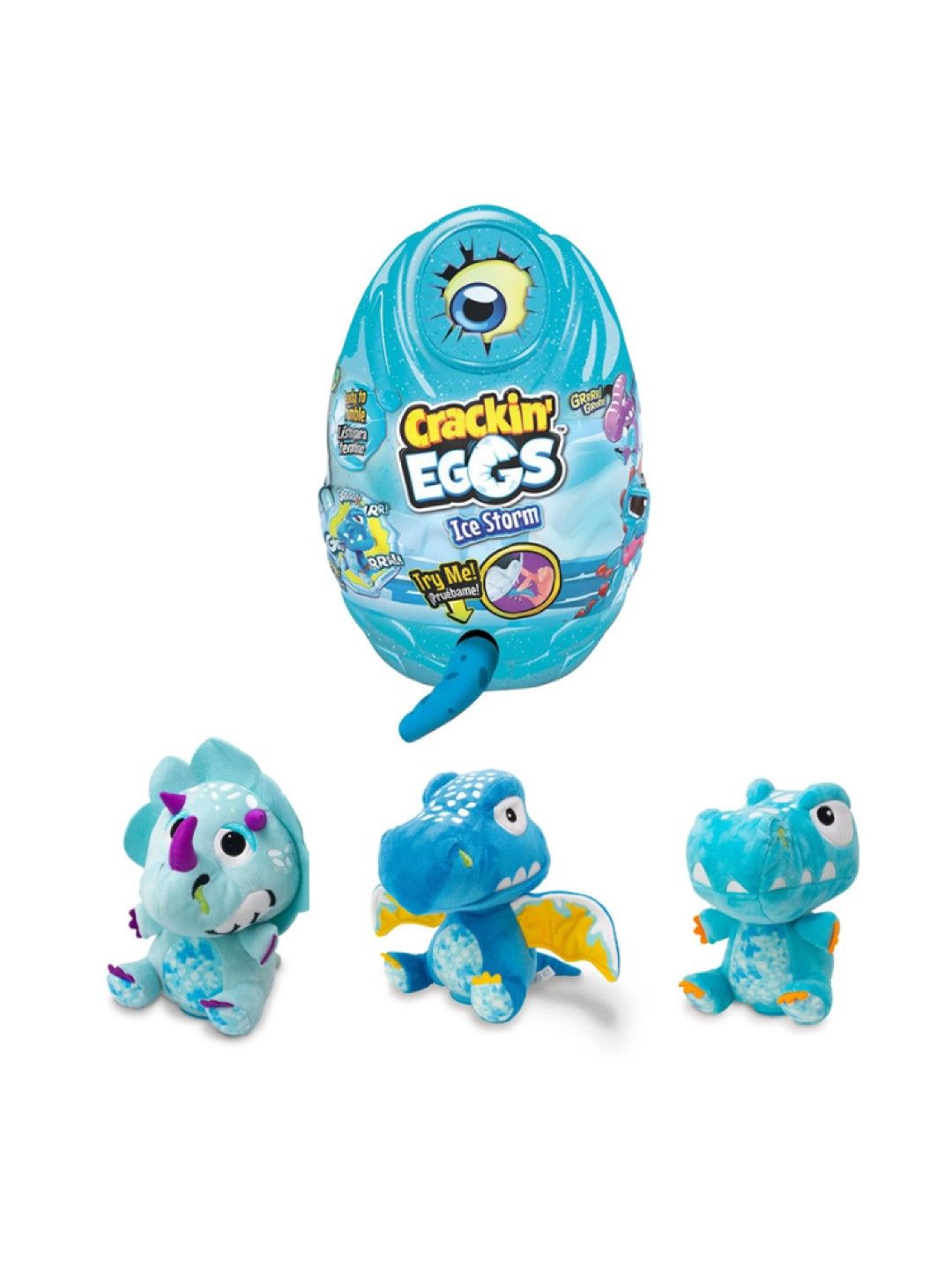 Crackin' Eggs Jurassic Friends Dino Ice Storm w/ Grumble & Roar Sound (Large) (No Color- Image 3)