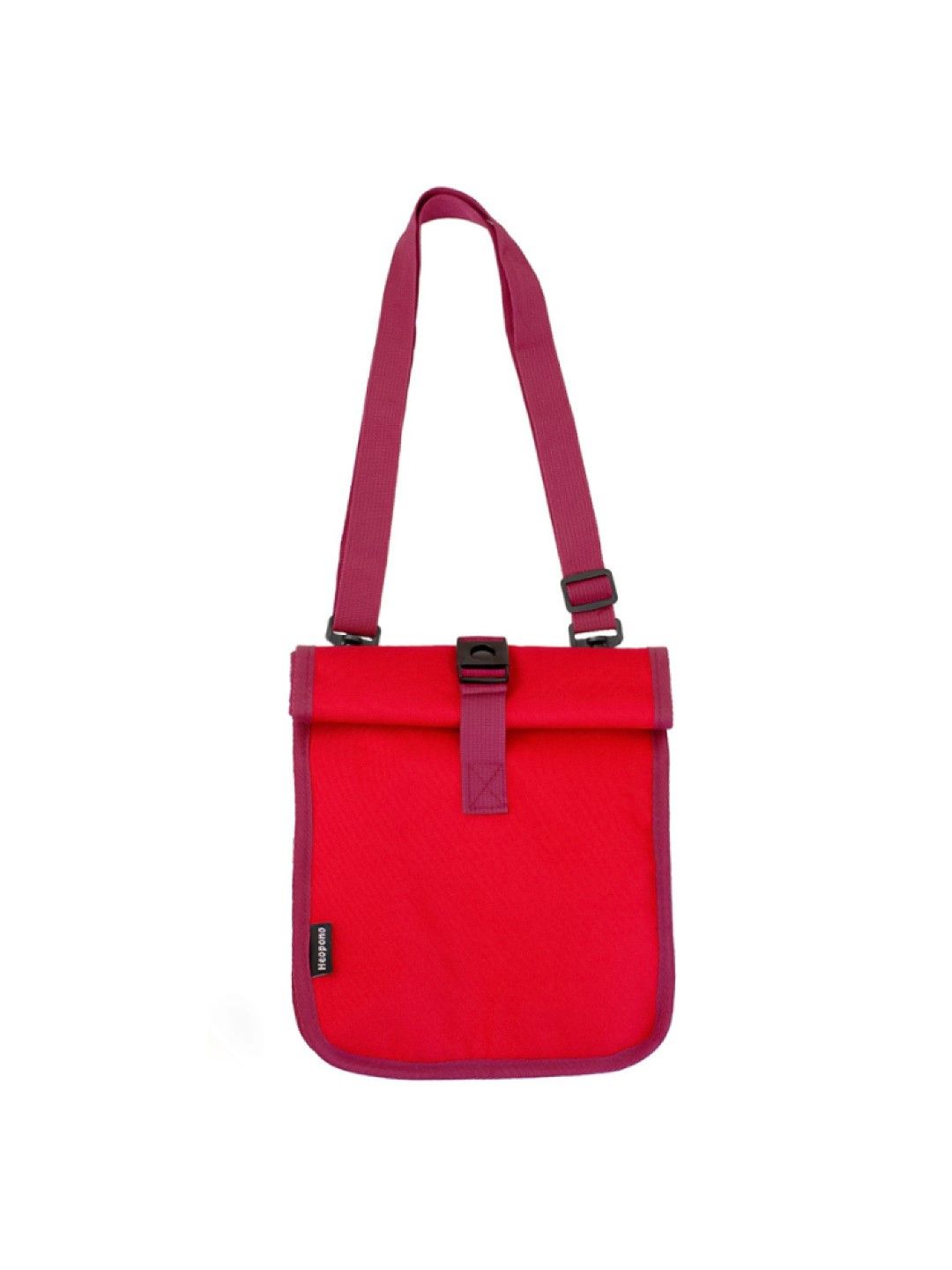 Giggli Rolltop Insulated Lunch Bag with Adjustable Strap (Red- Image 3)