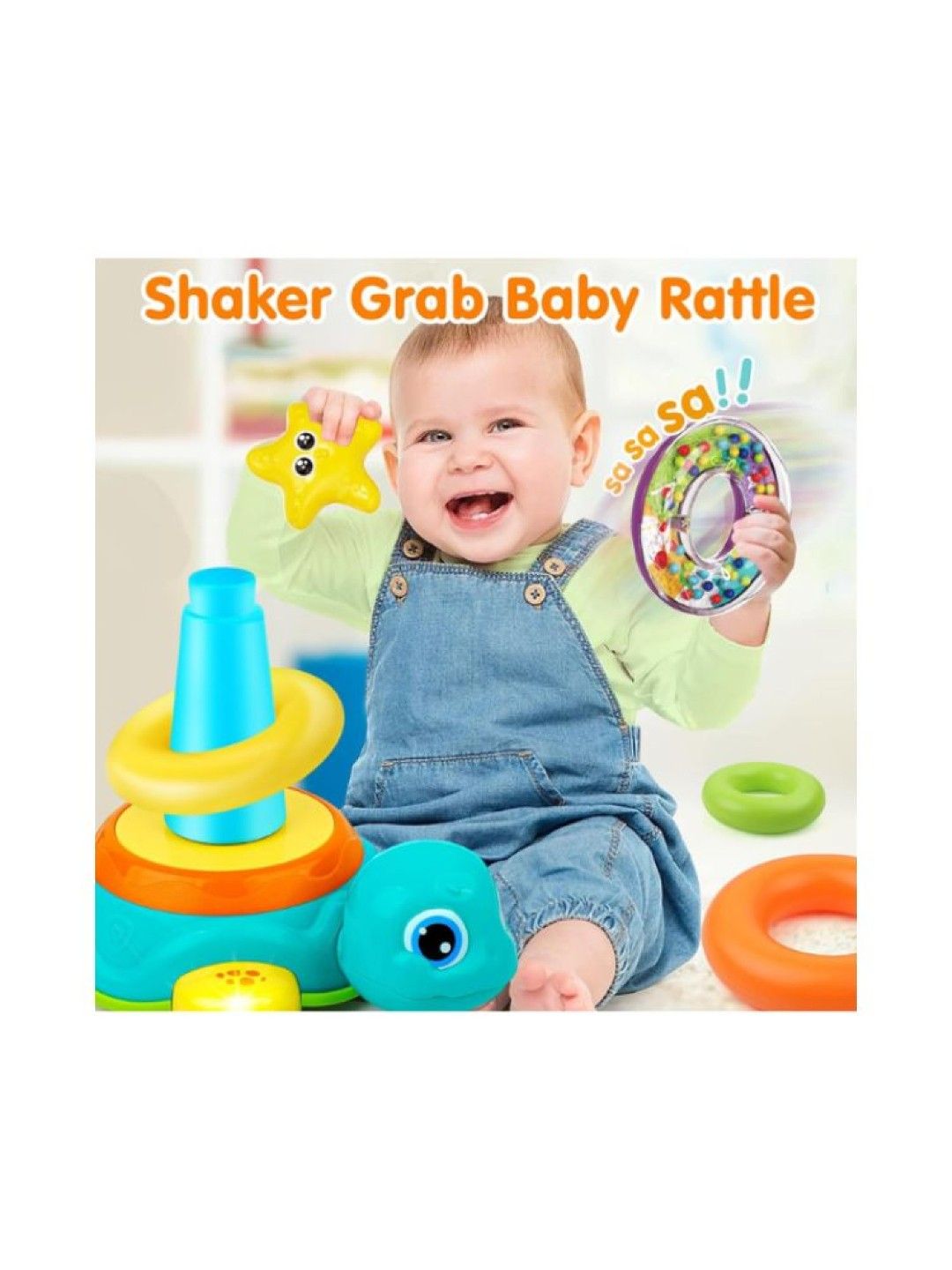 Starkids Five Star Bump & Go Turtle Stacking Set (No Color- Image 3)