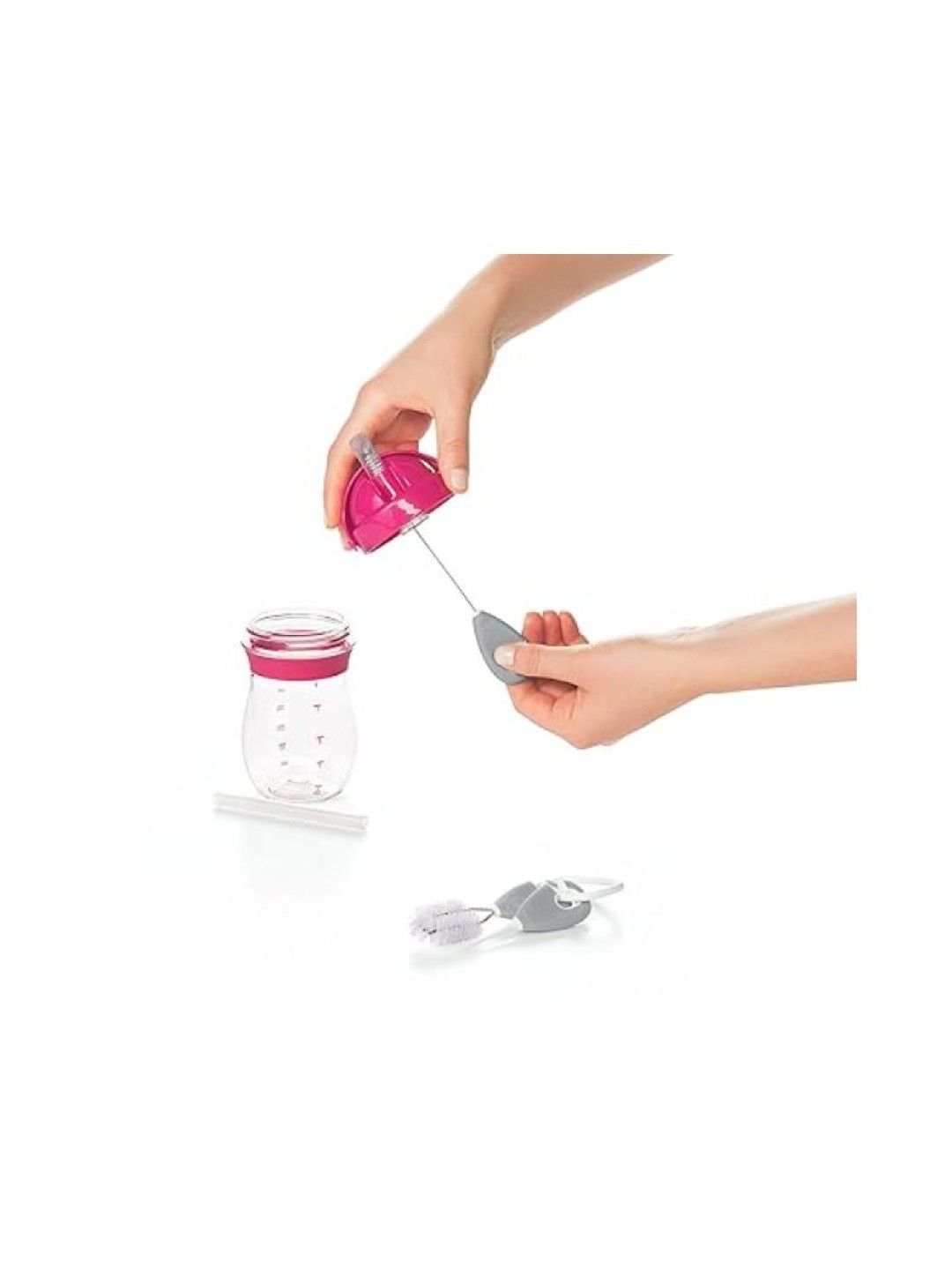 Oxo Tot Straw and Sippy Cup Cleaning Set (Gray- Image 3)