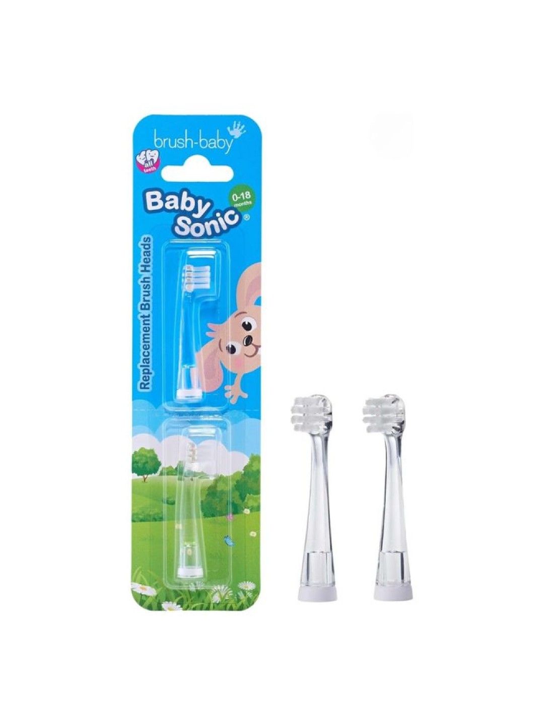 Brush Baby Babysonic Replacement Heads 0-18M (2pack) (No Color- Image 3)