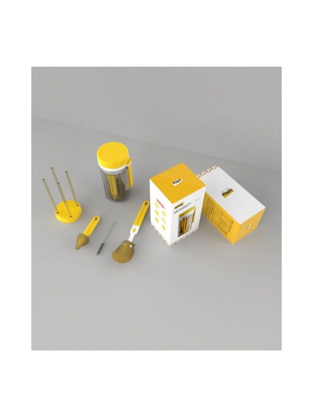 Jovikids Portable Baby Bottle Brush Cleaner Set (No Color- Image 3)