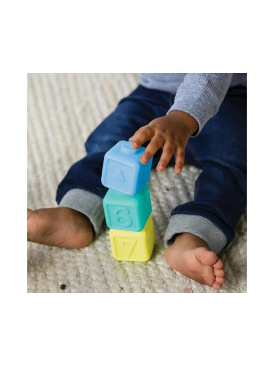 Infantino Super Soft Squeeze & Stack Block Set (No Color- Image 3)