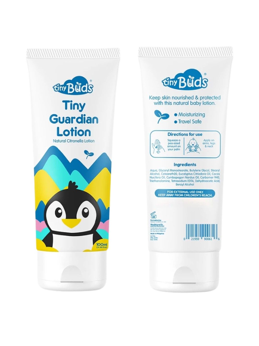 Tiny Buds Tiny Guardian Lotion 100ml - Gone Away Mosquito Insect Repellent (No Color- Image 3)