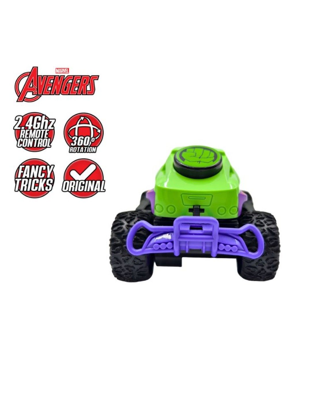 Marvel 2.4GHz Hulk America Full-Function Remote Control Off-Road Monster Truck (No Color- Image 3)