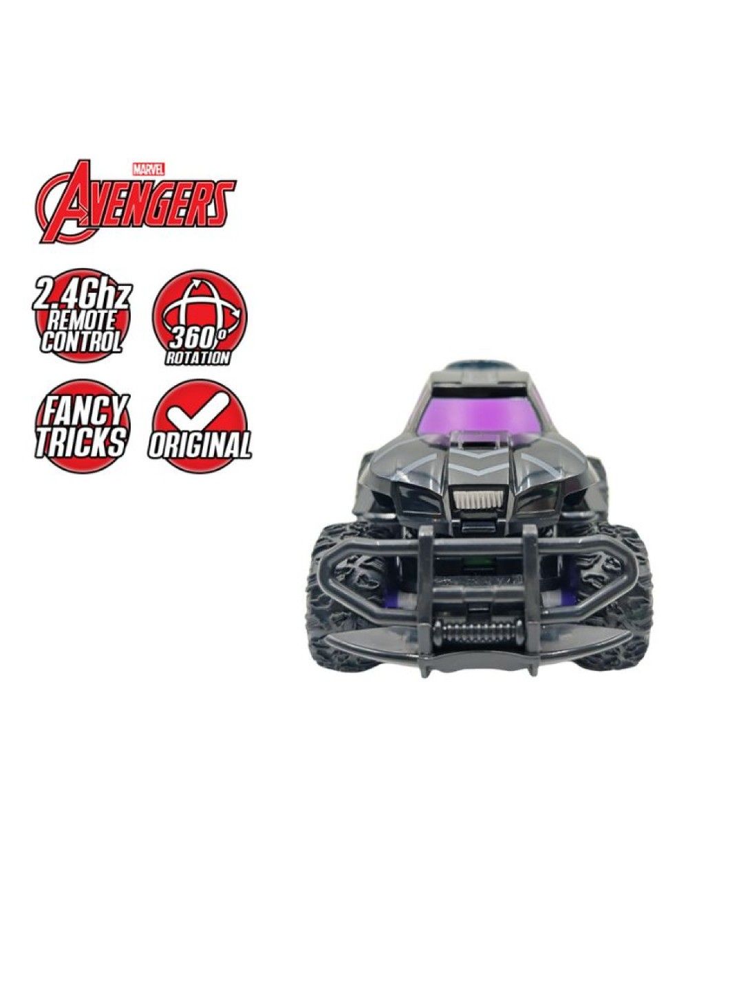 Marvel 2.4GHz Black Panther Full-Function Remote Control Off-Road Monster Truck (No Color- Image 3)