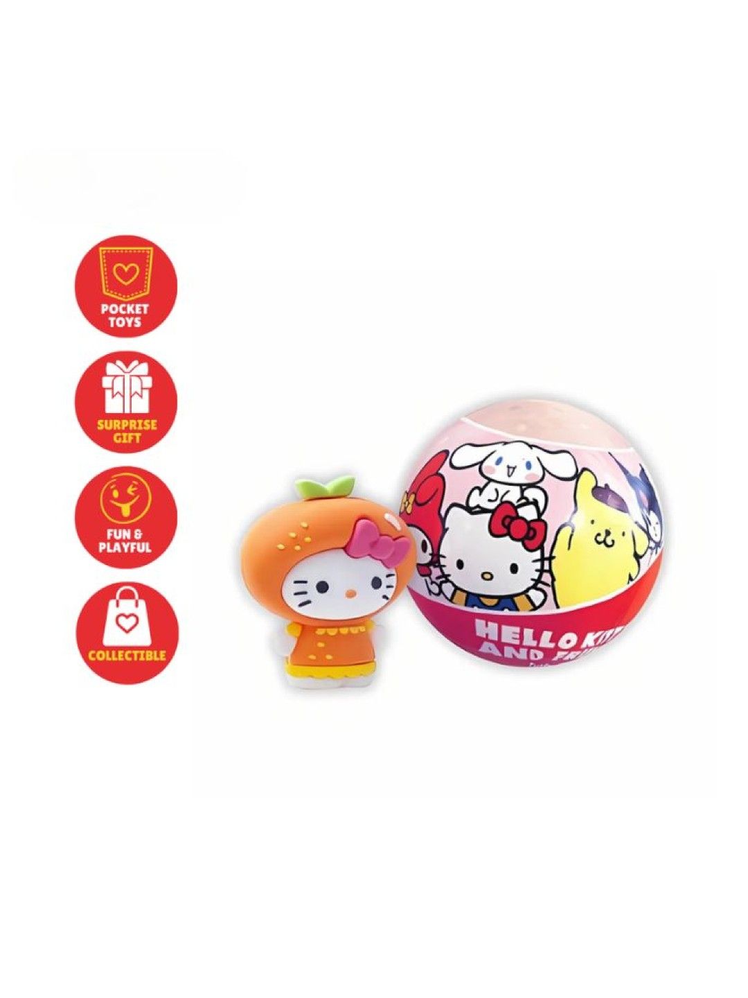 COOL THINGS [BUY 1 TAKE 1] Sanrio Hello Kitty & Friends Tutty Frutty Surprise Ball Capsule (No Color- Image 2)