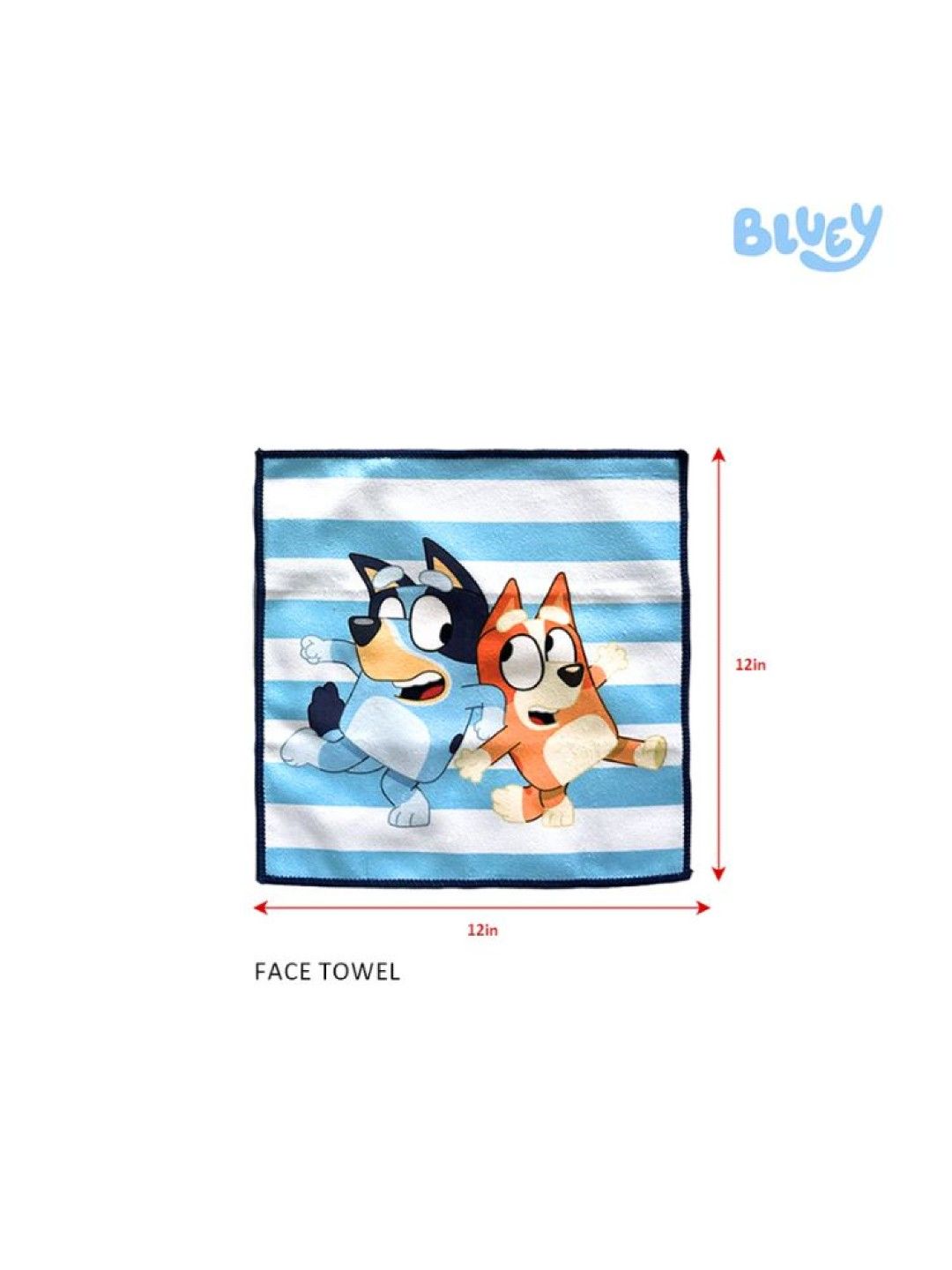 Bluey Totsafe Bluey Core Microfiber Face & Hand Towel Set (2 pcs) (No Color- Image 3)