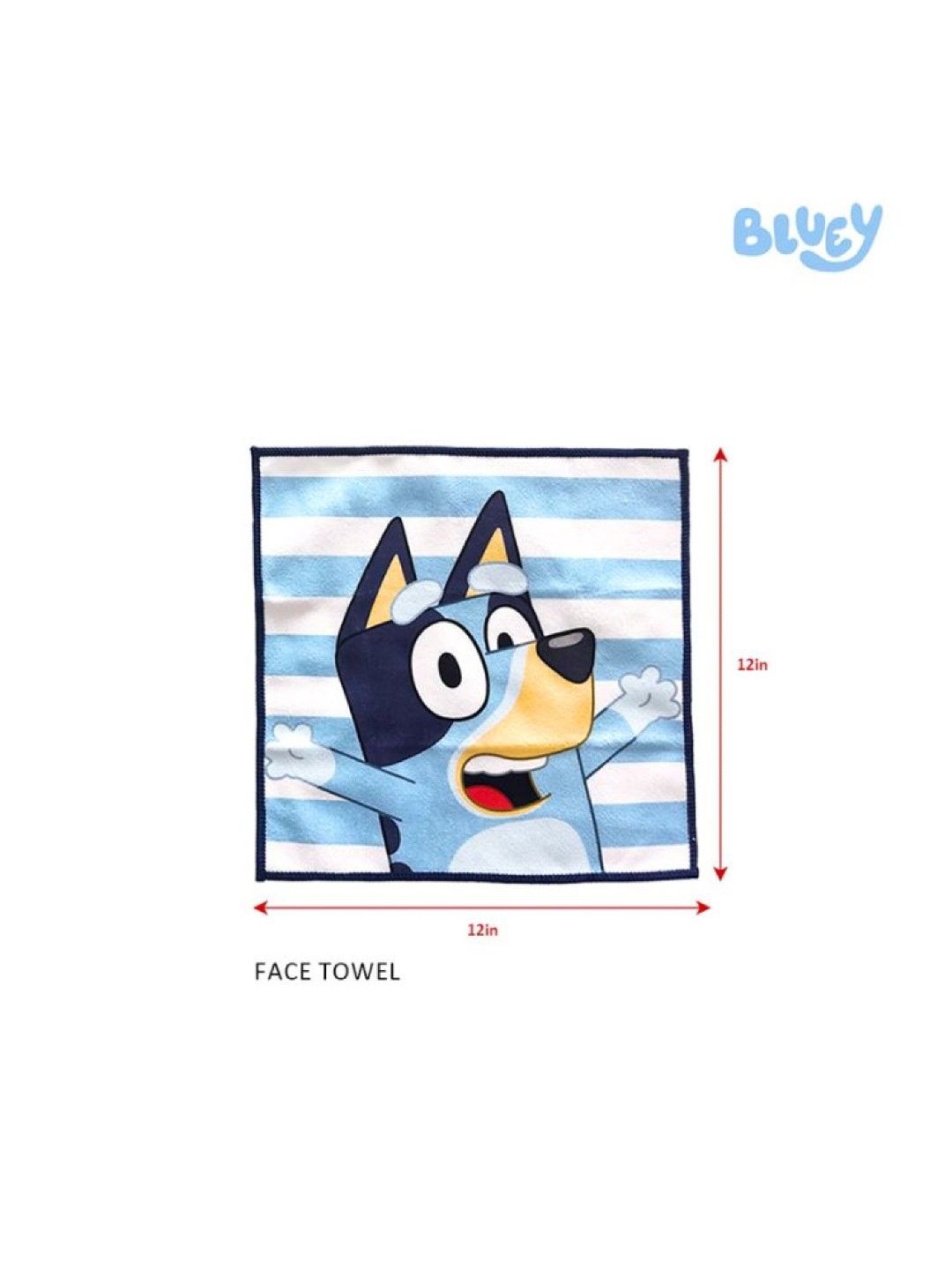 Bluey Totsafe Bluey Core Stripes & Pattern Face & Hand Towel Set (2 pcs) (No Color- Image 3)