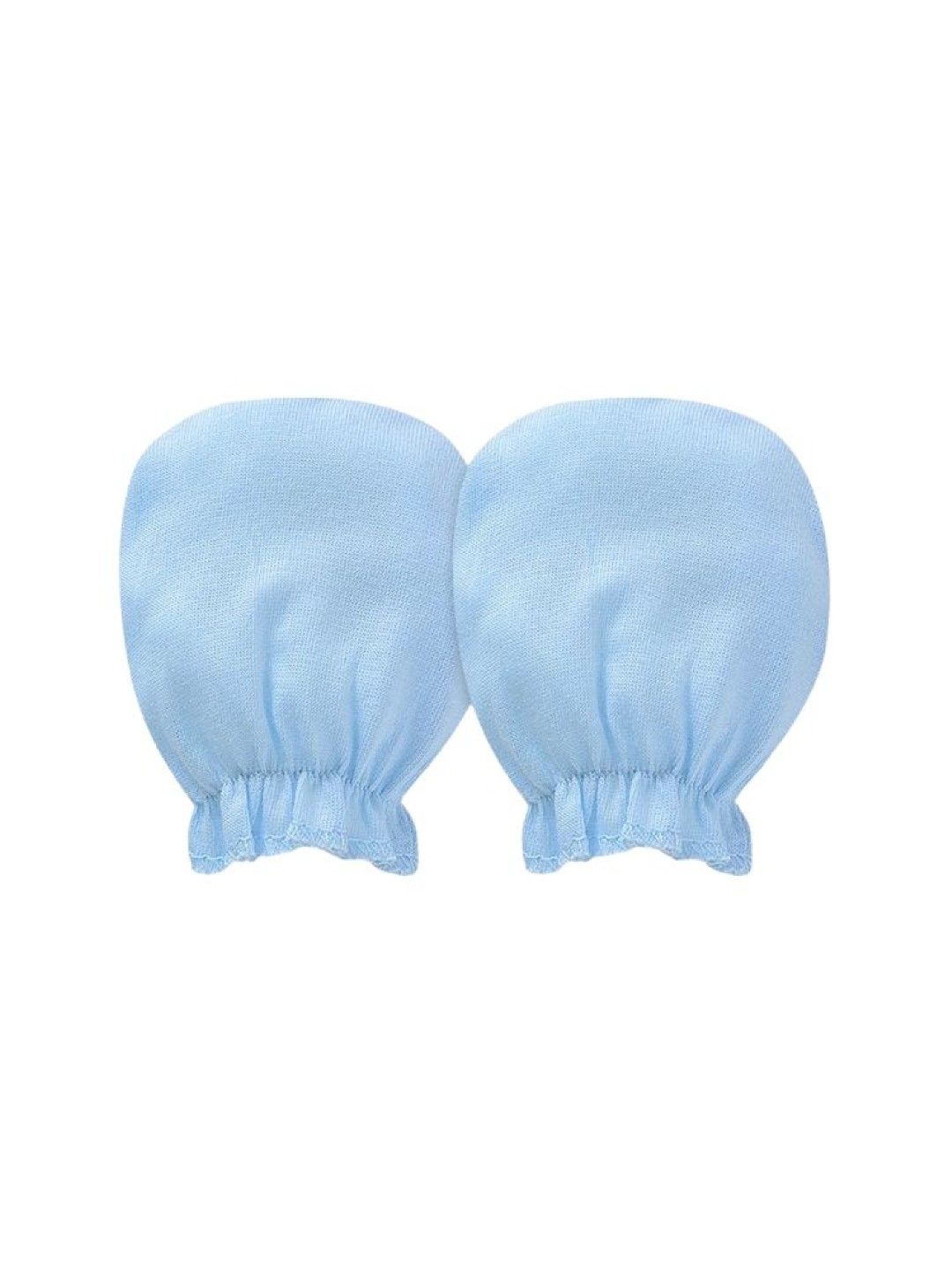 Cotton Stuff Cap, Mittens, Booties (Blue) (No Color- Image 3)