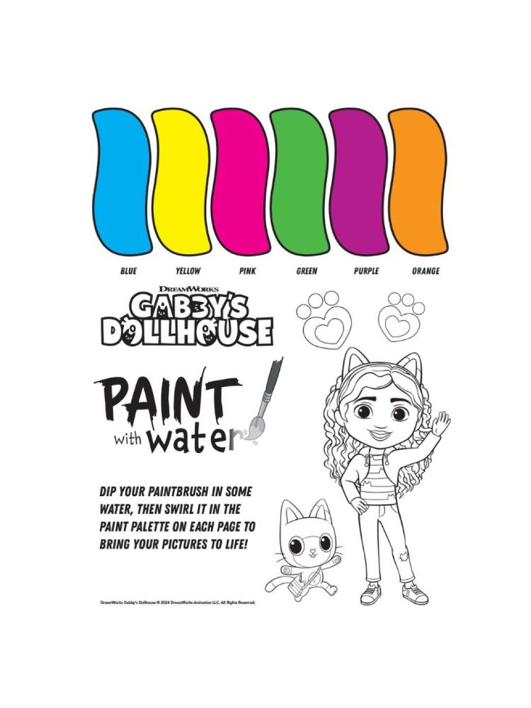Learning is Fun Gabby's Dollhouse Paint with Water (No Color- Image 3)