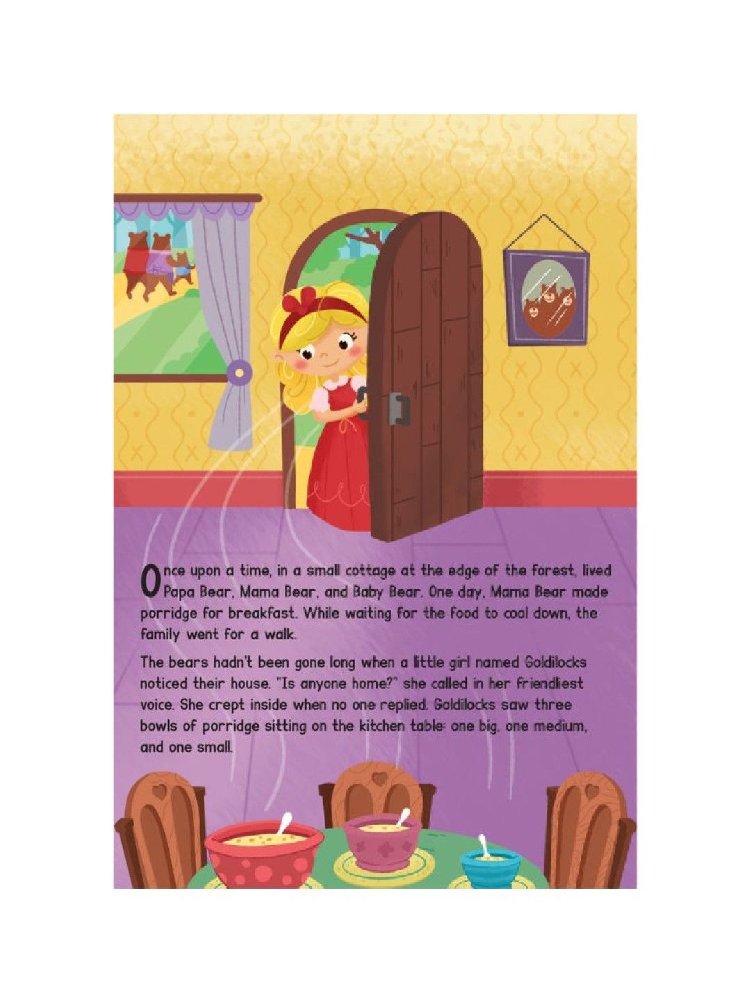 Learning is Fun Smart Babies Fairy Tale Pop-Up - Goldilocks and The Three Bears (No Color- Image 3)