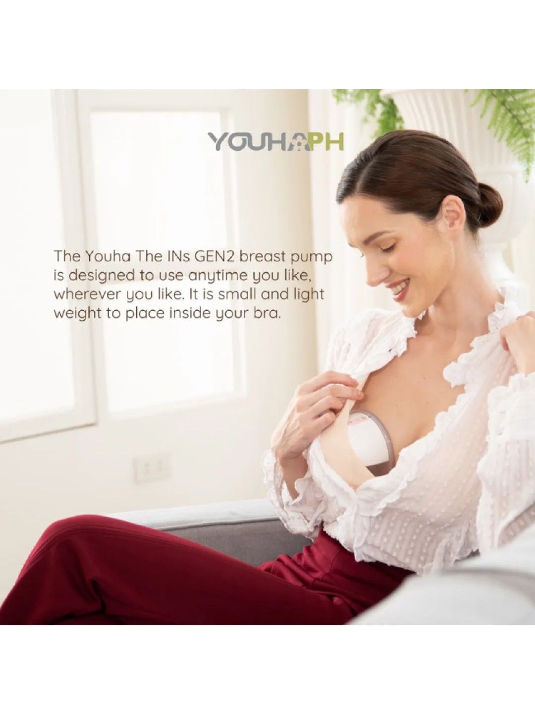 Youha Embody (Double Wearable Breast Pump) with App (No Color- Image 3)