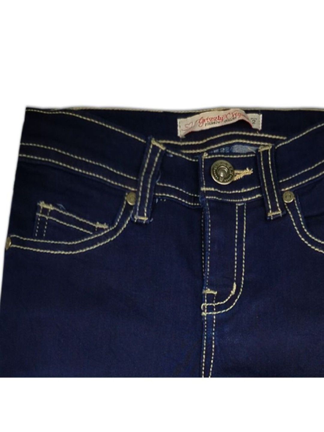 Grizzly Girls Denim Flared Pants (Dark Wash- Image 3)