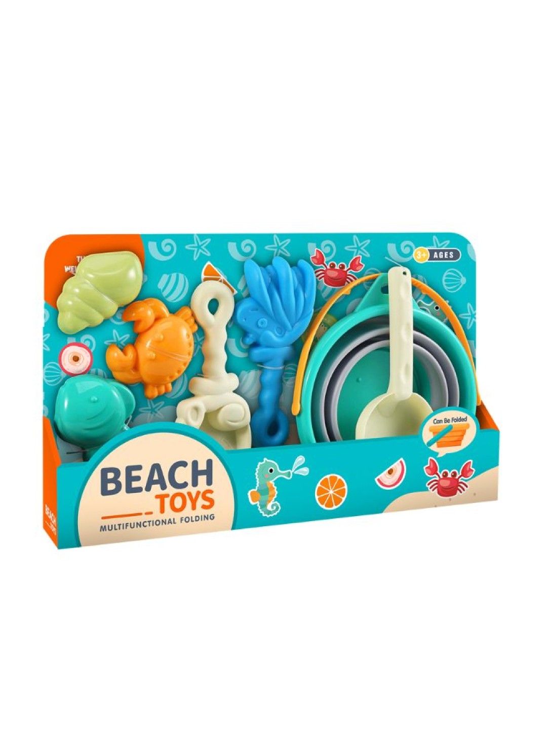 Kidsplay Beach Toys 7pcs (Crab- Image 3)