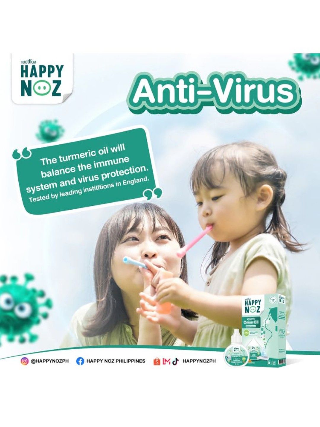 Happy Noz Organic Onion Oil - Anti Virus (10ml) (No Color- Image 3)