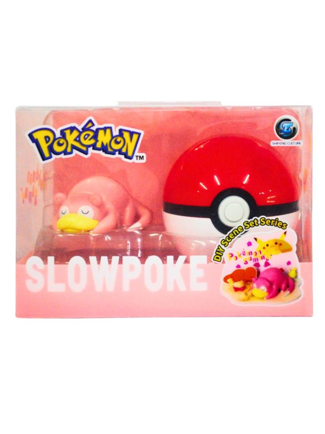 Pokemon DIY Scene Set Series - Pokemon Summer Slowpoke Poke Ball Set (No Color- Image 3)