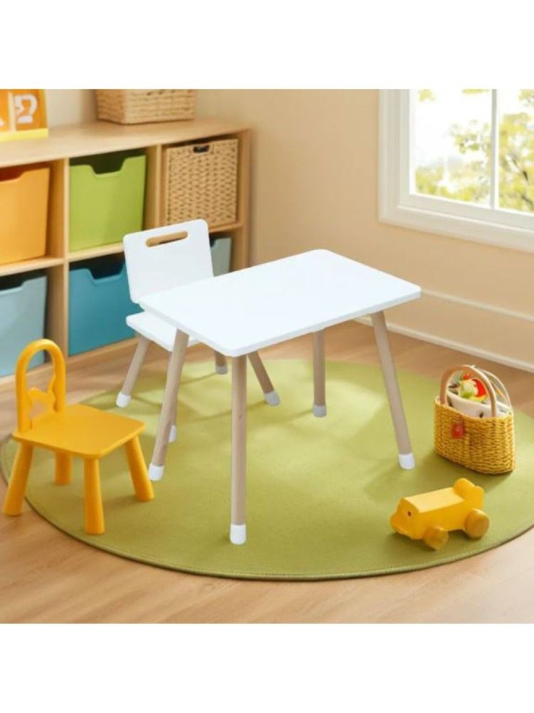 Kiddiestationph Gabriel Kids Table (Single Set) (White- Image 4)