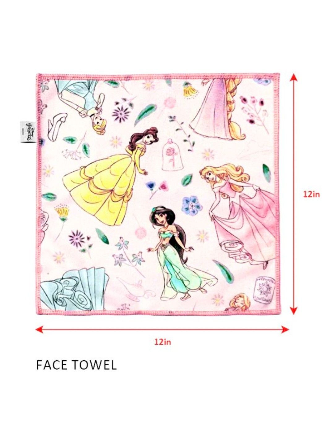Disney Totsafe Disney Princess & Frozen Microfiber Towel - 2pc Face & Hand Towel (A Story Most Charming- Image 3)