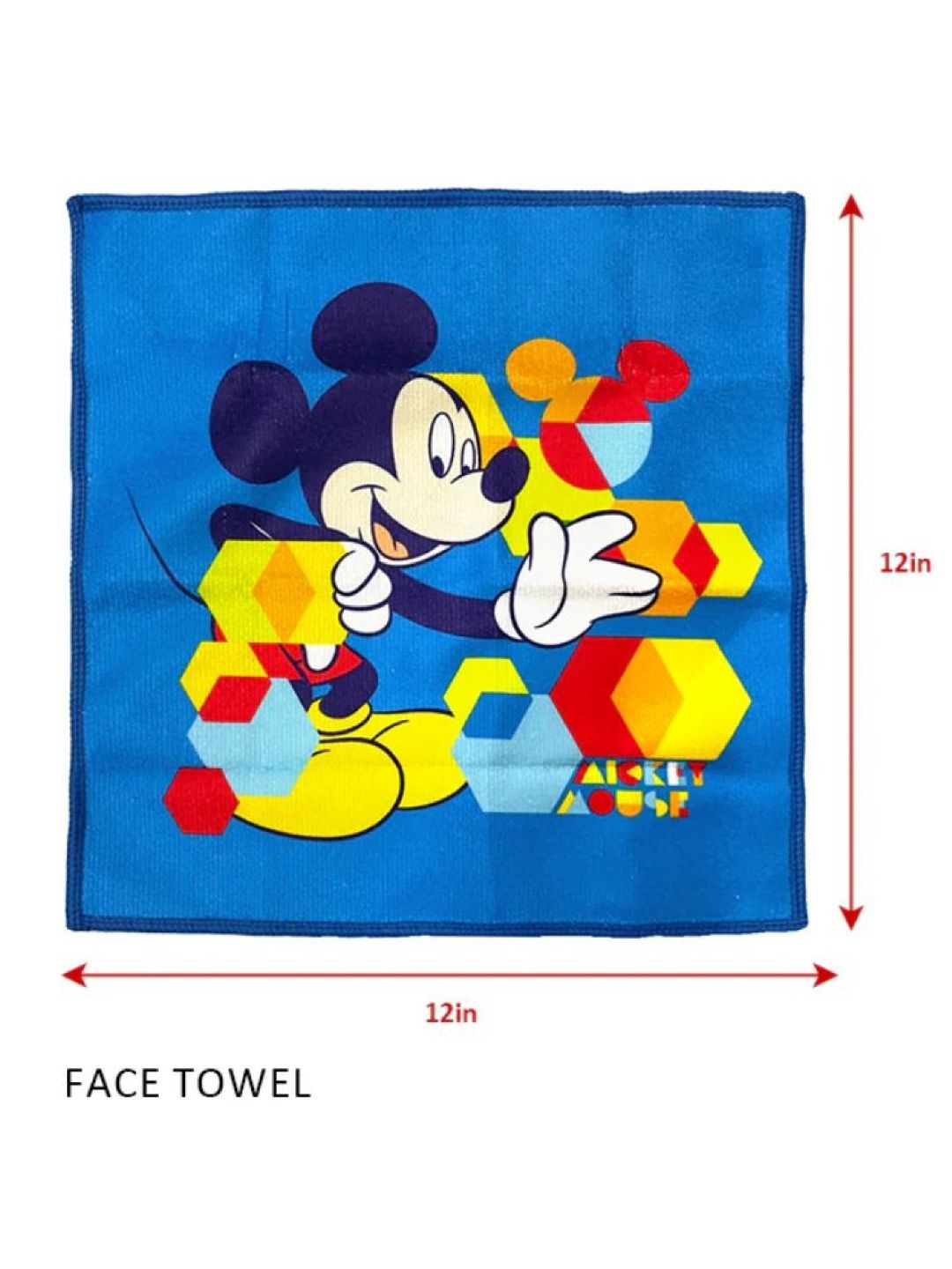 Disney Totsafe Disney Microfiber Towel - 2pc Face and Hand Towel (Mickey Spectrum- Image 3)