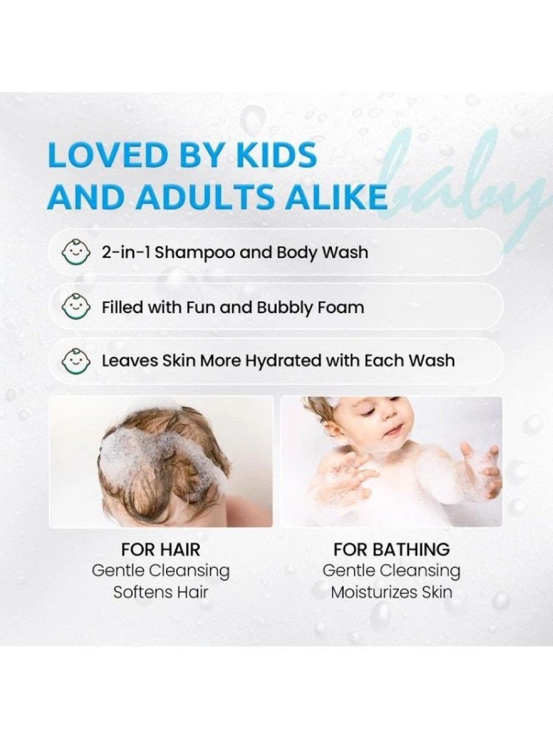 Tenderoo Baby Rice Essence Shampoo and Body Wash (200ml) (No Color- Image 3)