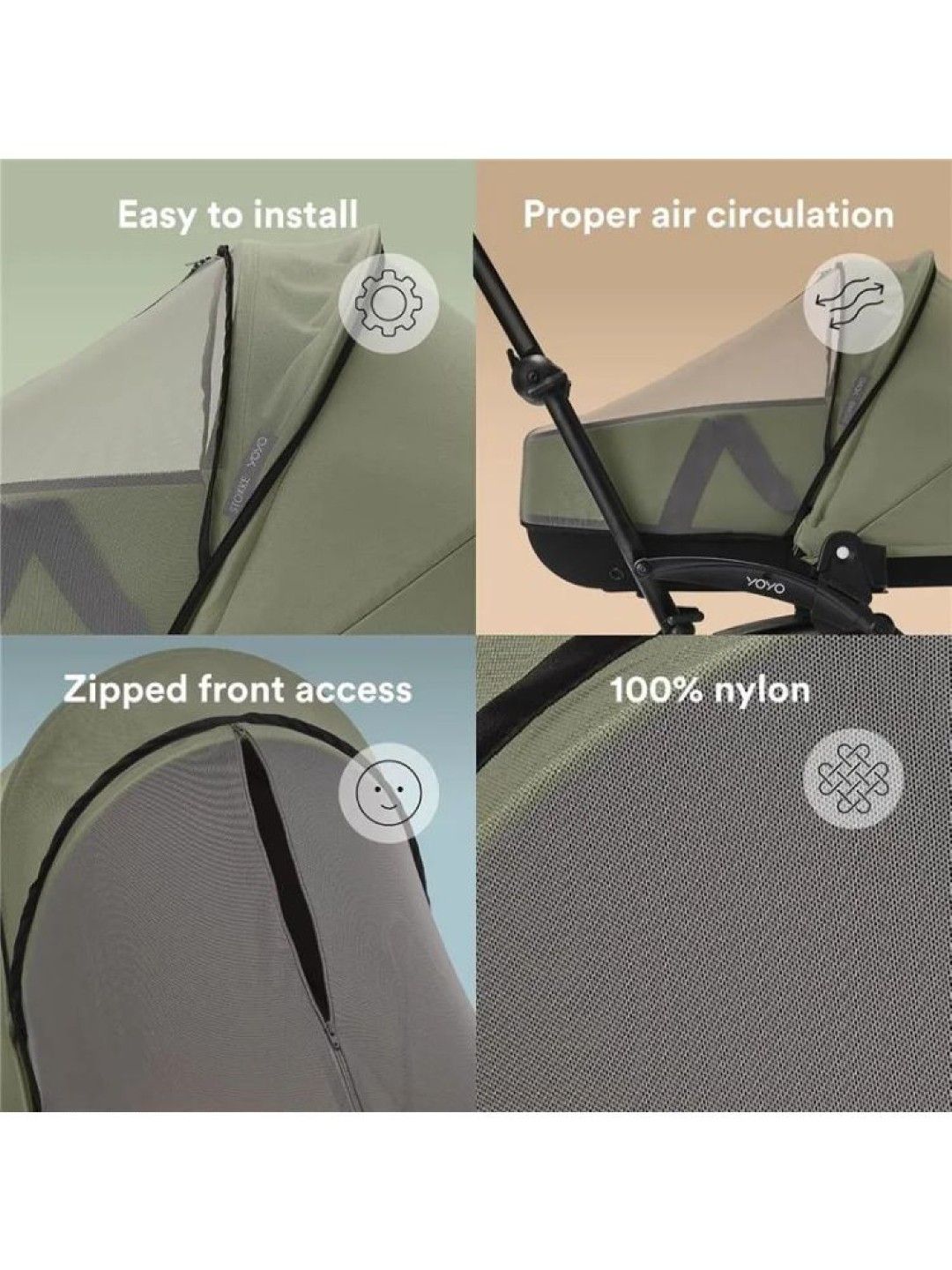 Stokke® Yoyo³ Newborn Shell Mosquito Net (No Color- Image 3)