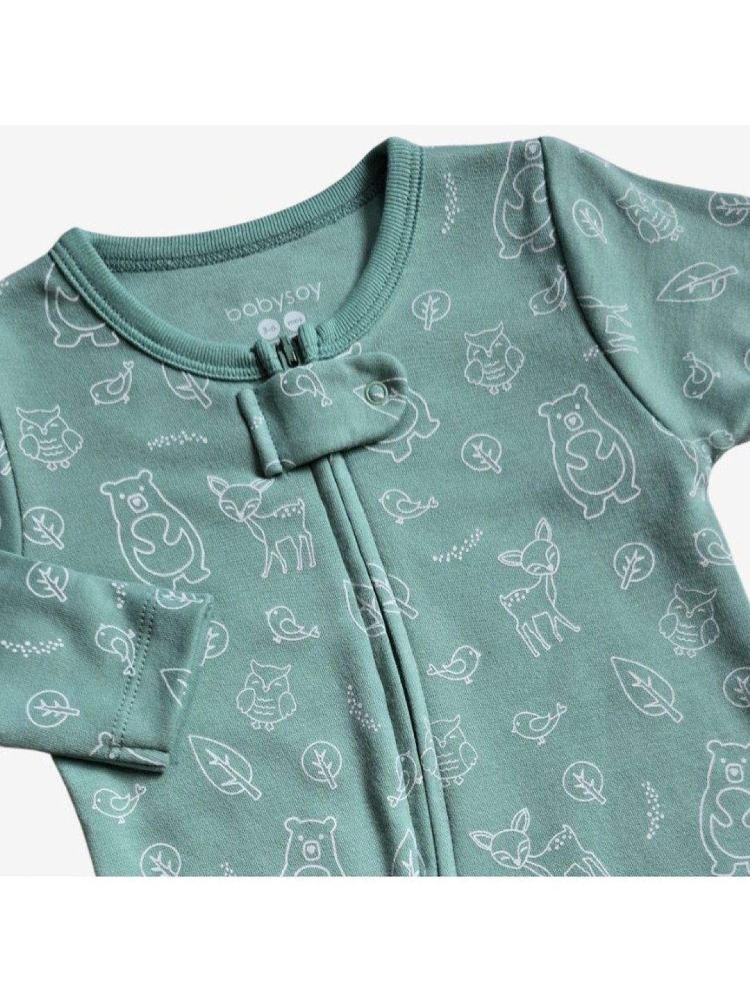 Babysoy Forest Friend Dragonfly Zipper Footie (No Color- Image 3)