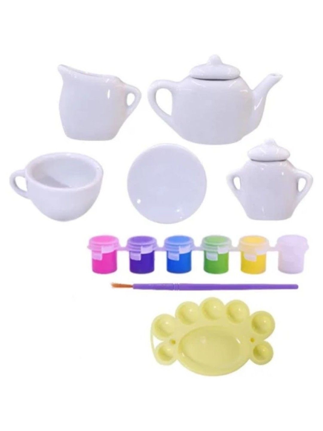 ARTKIDS Paint Your Own Teapot Set (No Color- Image 2)