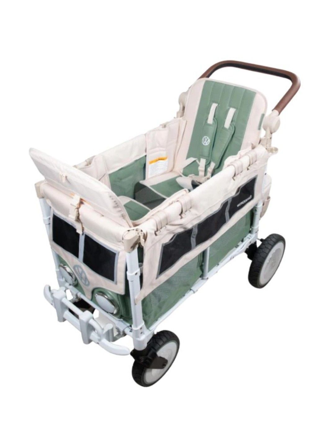 Wonderfold Volks Wagen Edition Double Stroller (Sage Green- Image 2)
