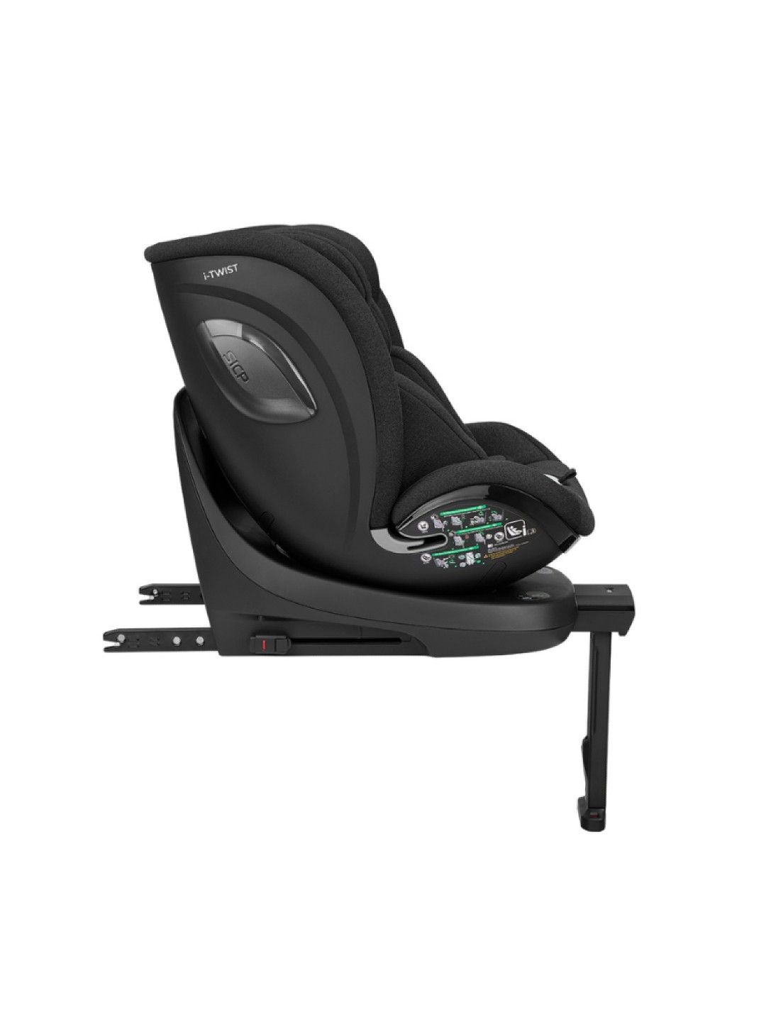 KikkaBoo Carseat 40-150cm I-Twist I-Size (Black- Image 3)