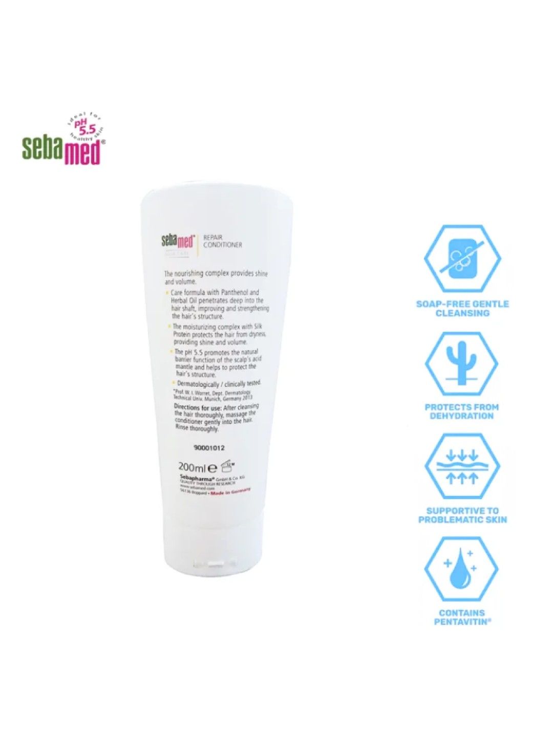 Sebamed Hair Care Repair Conditioner 200ml (No Color- Image 3)