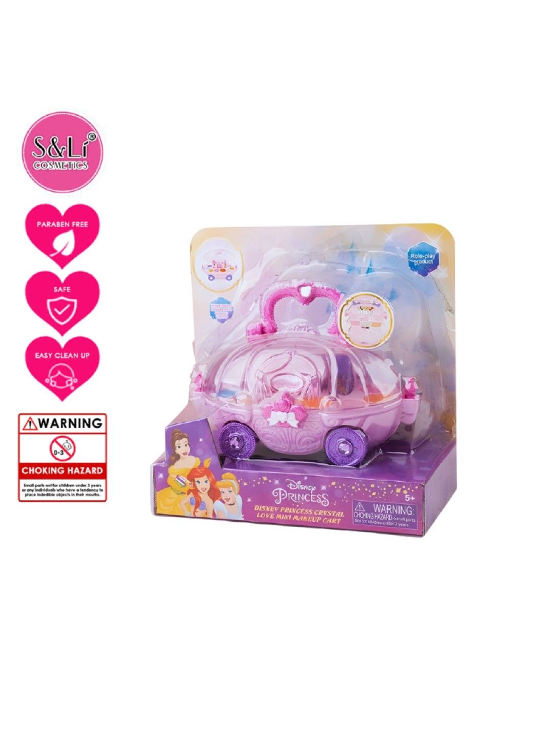 S&Li Cosmetics Disney Princess Crystal Love Mini Makeup Cart (No Color- Image 3)