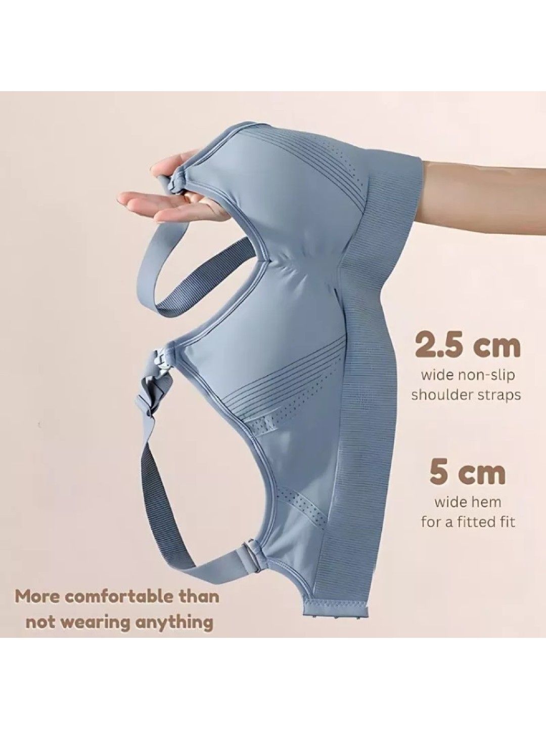 BabyPro Full Fit Maternity Bra Comfortable for Pregnancy (Pink- Image 2)
