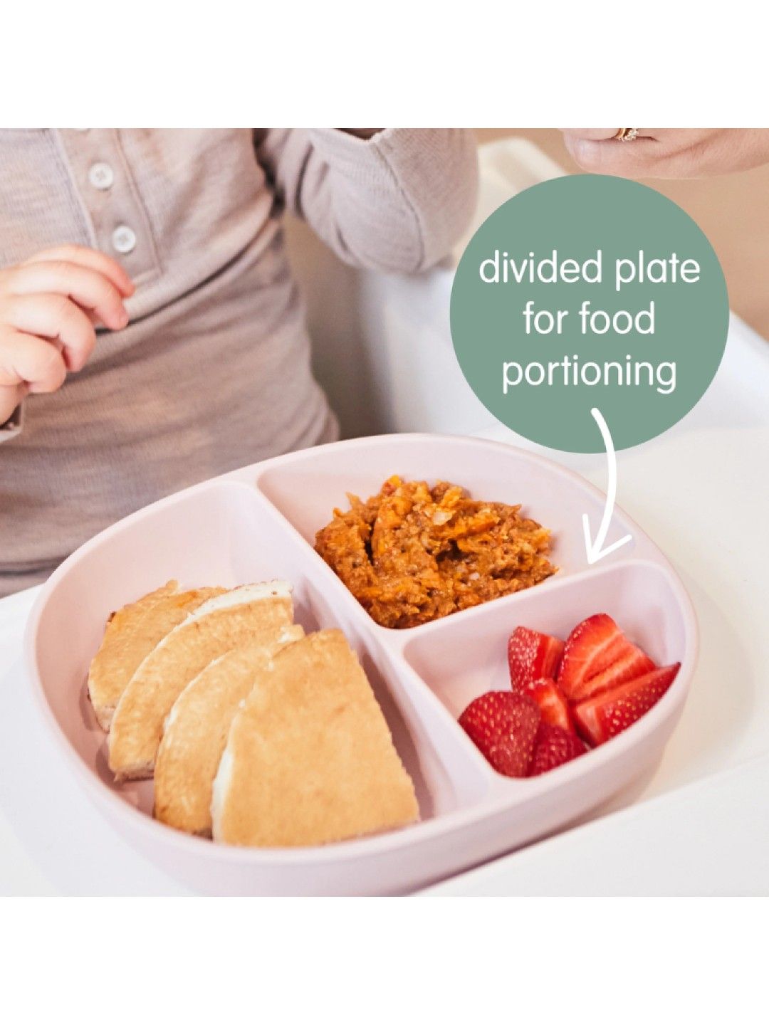 b.box Silicone Plate with Lid (Ocean- Image 2)