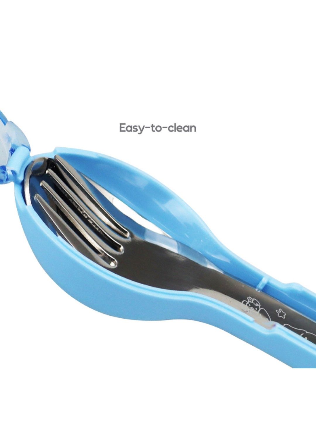 Cherry Sanrio Characters Spoon and Fork - Cinnamoroll Stars (No Color- Image 3)