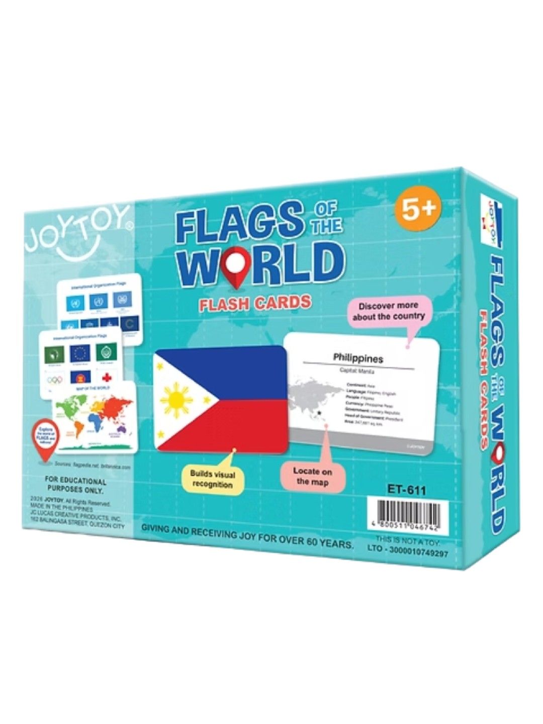 Joytoy Flags of the World Flashcards (No Color- Image 3)