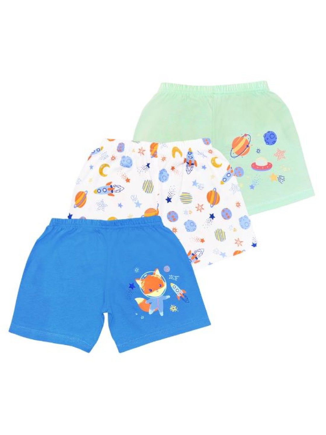 Cotton Stuff 3-piece Shorts (Cosmic Fox- Boy) (No Color- Image 1)