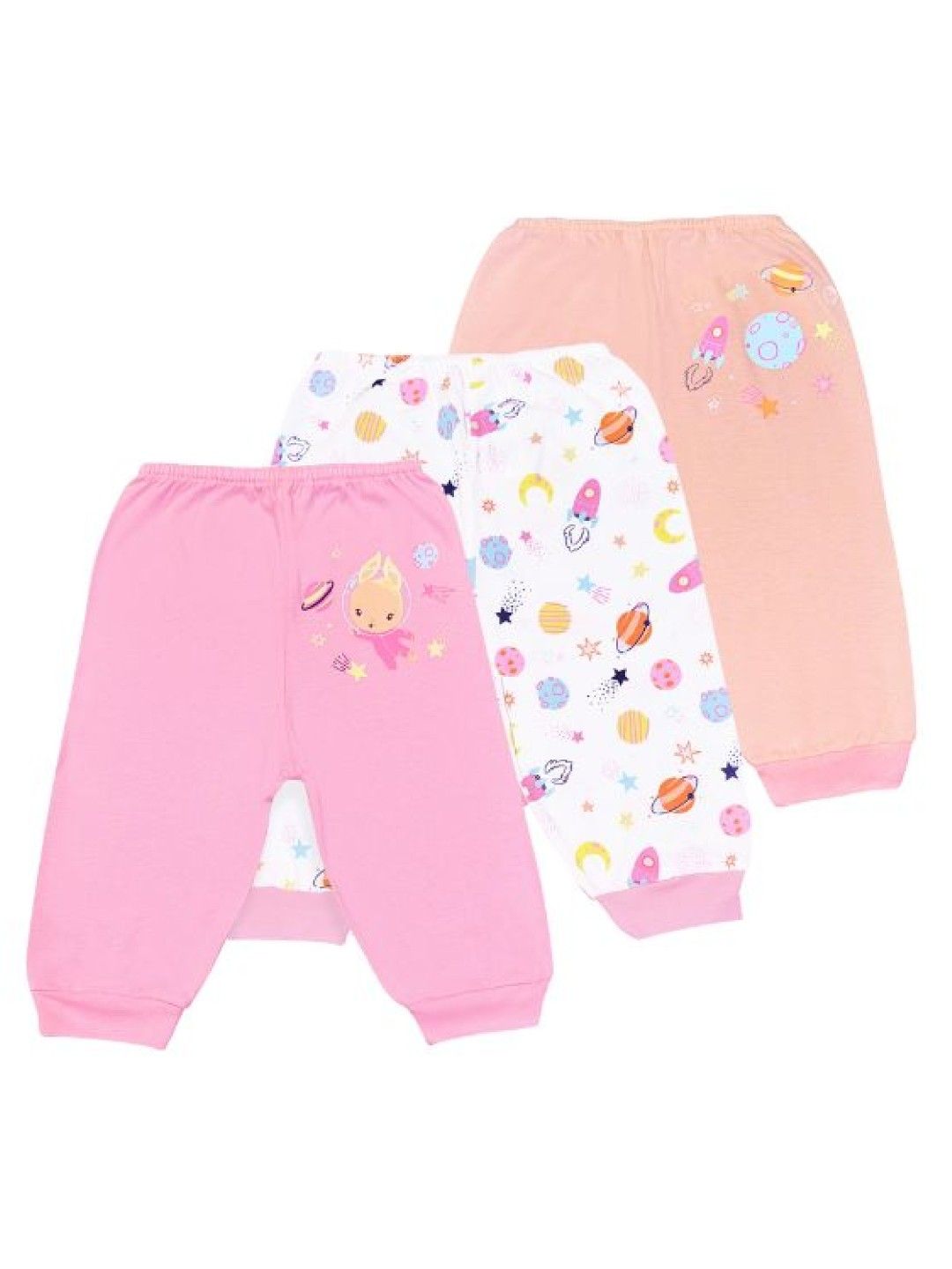 Cotton Stuff 3-piece Pajama (Cosmic Bunny - Girl) (No Color- Image 1)